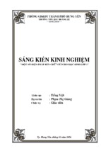 Skkn sáng kiến kinh nghiệm một số biện pháp rèn chữ viết cho học sinh lớp 1