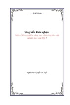 Skkn sáng kiến kinh nghiệm một số kinh nghiệm nâng cao công tác chủ nhiệm học sinh lớp 5