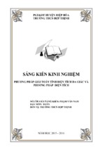 Skkn  sáng kiến kinh nghiệm phương pháp giải toán tính diện tích đa giác và phương pháp diện tích