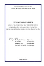 Skkn sáng kiến kinh nghiệm quản lý hoạt động dạy học theo định hướng phát triển năng lực học sinh ở các trường thpt huyện văn lâm, tỉnh hưng yên