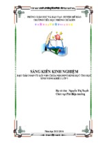 Skkn sáng kiến kinh nghiệm dạy toán có lời văn chứa nội dung hình học cho học sinh năng khiếu lớp 5