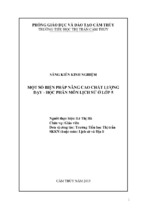 Skk sáng kiến kinh nghiệm một số biện pháp nâng cao chất lượng dạy   học phân môn lịch sử ở lớp 5