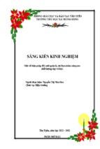 Một số biện pháp đổi mới quản lý, chỉ đạo nhằm nâng cao chất lượng dạy và học