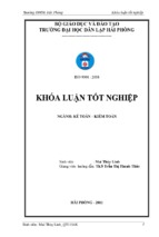 Hoàn thiện công tác kế toán doanh thu, chi phí và xác định kết quả kinh doanh tại công ty cổ phần thương mại vận tải hải phòng