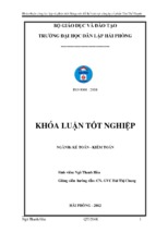 Hoàn thiện công tác lập và phân tích bảng cân đối kế toán tại công ty cổ phần tân thế huynh