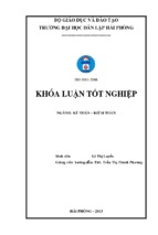 Hoàn thiện tổ chức kế toán doanh thu, chi phí và xác định kết quả kinh doanh tại công ty cổ phần vận tải biển hoàng anh