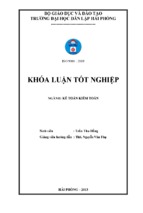 Hoàn thiện tổ chức công tác kế toán hàng tồn kho tại công ty cổ phần thương mại và dịch vụ sơn bình