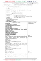 Giáo án tiếng anh 11 thí điểm học kì 1 năm học 2016- 2017 (hay)