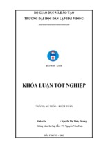 Hoàn thiện tổ chức lập và phân tích báo cáo kết quả hoạt động kinh doanh tại công ty tnhh một thành viên vipco hải phòng