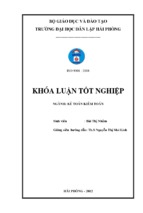 Hoàn thiện công tác kế toán vốn bằng tiền tại xí nghiệp xây dựng hạ long