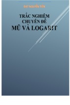 Trắc nghiệm toán chuyên đề hàm số mũ và logarit (có đáp án chi tiết)