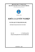 Hoàn thiện công tác kế toán tài sản cố định hữu hình tại công ty tnhh một thành viên điện chiếu sáng hải phòng