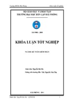 Hoàn thiện công tác kế toán doanh thu, chi phí và xác định kết quả kinh doanh tại công ty tnhh một thành viên cảng hải phòng