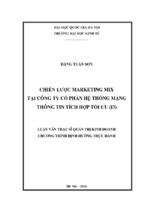 Chiến lược marketing mix tại công ty cổ phần hệ thống mạng thông tin tích hợp tối ưu (i3)