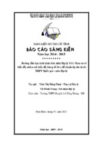 Sáng kiến kinh nghiệm hướng dẫn hs khai thác atlat đl, vẽ biểu đồ, phân tích bsl để chuẩn bị cho kì thi thpt quốc gia