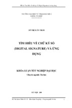 Tìm hiểu về chữ ký số (digital signature) và ứng dụng
