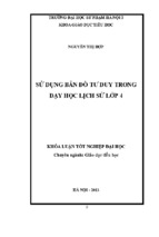Sử dụng bản đồ tư duy trong dạy học lịch sử lớp 4