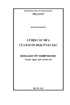 Lễ hội cầu mùa của người thái ở tây bắc