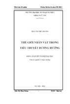 Thế giới nhân vật trong tiểu thuyết dương hướng