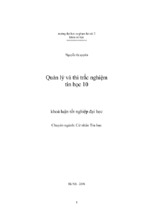 Quản lý và thi trắc nghiệm tin học 10