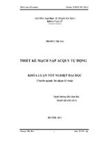 Thiết kế mạch nạp acquy tự động