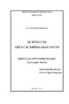 Sự đẳng cấu giữa các không gian vectơ