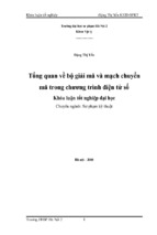 Tổng quan về các bộ giải mã và mạch chuyển mã trong chương trình điện tử số