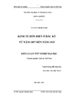 Kinh tế đồn điền ở bắc kỳ từ năm 1897 đến năm 1945