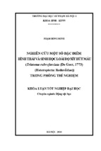 Nghiên cứu một số đặc điểm hình thái và sinh học loài bọ xít hút máu (triatoma rubrofasciata (de geer, 1773) (heteroptera reduviidae)) trong phòng thí nghiệm