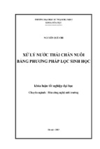 Xử lý nước thải chăn nuôi bằng phương pháp lọc sinh học