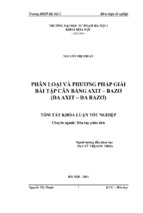 Phân loại và phương pháp giải bài tập cân bằng axit   bazơ (đa aaxit   đa bazơ)