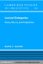 Cambridge studies in linguistics - Mark C. baker lexical categories_ verbs, nouns and adjectives cambridge university press (2003)