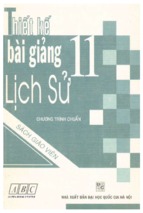 Thiết kế bài giảng lịch sử 11 (nxb đại học quốc gia)   nguyễn thế hoàn, 276 trang