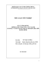 Tiểu luận xử lý tình huống chênh lệch về hạ tầng công nghệ thông tin ngành giáo dục và đào tạo hà nội sau mở rộng địa giới hành chính.