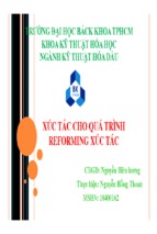 Xúc tác cho quá trình reforming xúc tác