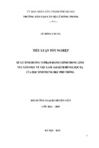 Tiểu luận tình huống xử lý tình huống vi phạm hành chính trong lĩnh vực giáo dục để về việc làm sai lệch hồ sơ, bạ học của học sinh trung học phổ thông.