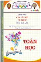 Chuyên đề số phức   xác suất