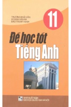 để học tốt tiếng anh 11 (nxb đại học quốc gia)   trương khải văn, 140 trang