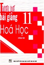 Thiết kế bài giảng hóa học 11 nâng cao (nxb đại học quốc gia)   trương duy quyền, 255 trang