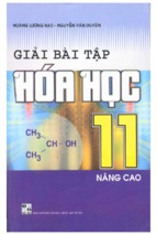 Giải bài tập hóa học 11 nâng cao (nxb đại học quốc gia)   hoàng lương hảo, 255 trang