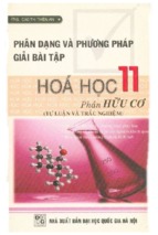 Phân dạng và phương pháp giải bài tập hóa học 11 phần hữu cơ (nxb đại học quốc gia)   cao thị thiên an, 288 trang