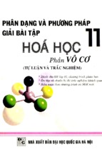 Phân dạng và phương pháp giải bài tập hóa học 11 phần vô cơ (nxb đại học quốc gia)   cao thị thiên an, 190 trang