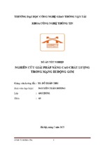 nghiên cứu giải pháp nâng cao chất lượng trong mạng di động gsm