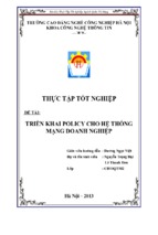 triển khai policy cho hệ thống mạng doanh nghiệp