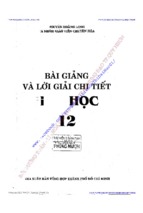 Bài giảng và lời giải chi tiết hóa học 12 (nxb tổng hợp 2011)   nguyễn hoàng long