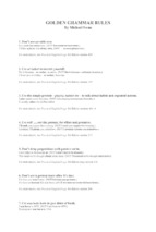100 golden grammar rules