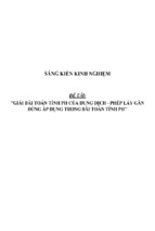 Sáng kiến kinh nghiệm skkn giải bài toán tính ph của dung dịch   phép lấy gần đúng áp dụng trong bài toán tính ph