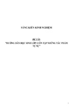 Sáng kiến kinh nghiệm skkn hướng dẫn học sinh lớp 12 ôn tập những tác phẩm tự sự