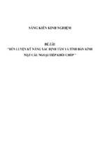 Sáng kiến kinh nghiệm skkn rèn luyện kỹ năng xác định tâm và tính bán kính mặt cầu ngoại tiếp khối chóp