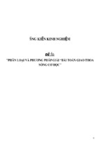 Sáng kiến kinh nghiệm môn vật lý thpt phân loại và phương pháp giải “bài toán giao thoa sóng cơ học”